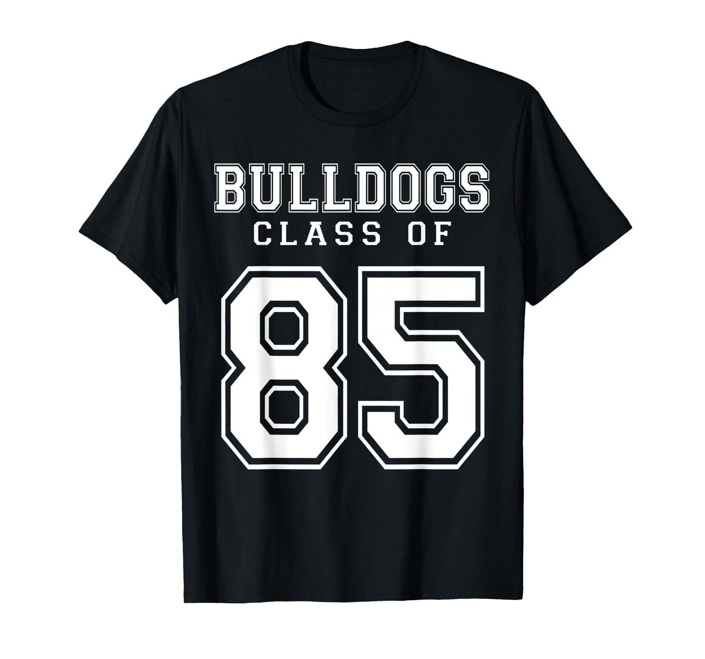Class Of 1985 Bulldogs Custom Graduation Senior Personalized T-Shirt