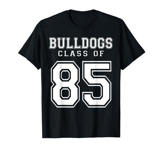 Class Of 1985 Bulldogs Custom Graduation Senior Personalized T-Shirt