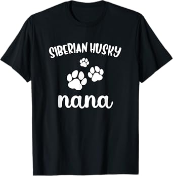Siberian Husky Nana Cute Dog Chukcha T-Shirt