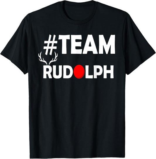 Team Rudolph-Cool Christmas Reindeer Costume T Shirt T-Shirt