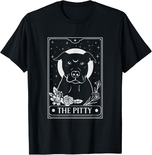 Unisex-Adults Pitbull Dog Lover T-Shirt Black Small Crew Neck Short Sleeve