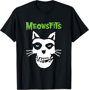 Meowsfits Cats Kittens Meow Funny Parody Band for Cat Lover Men Women Girls Kids T-Shirt