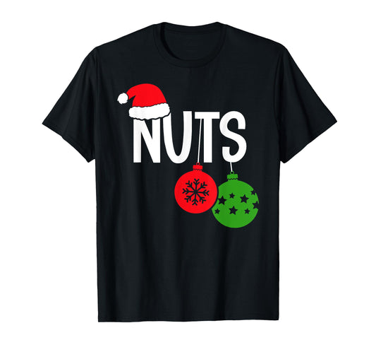 Chest Nuts Funny Christmas Chestnuts Couple Matching Outfit T-Shirt