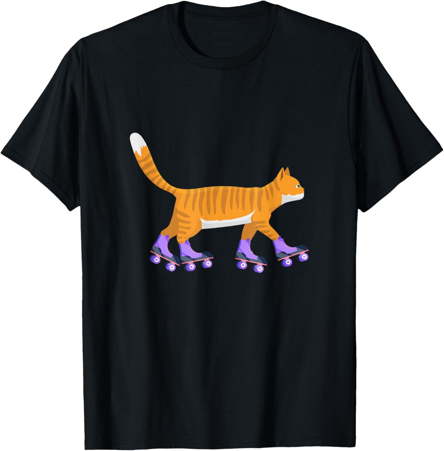 Cat Inline Skateboard Skateboard Skateboard T-Shirt
