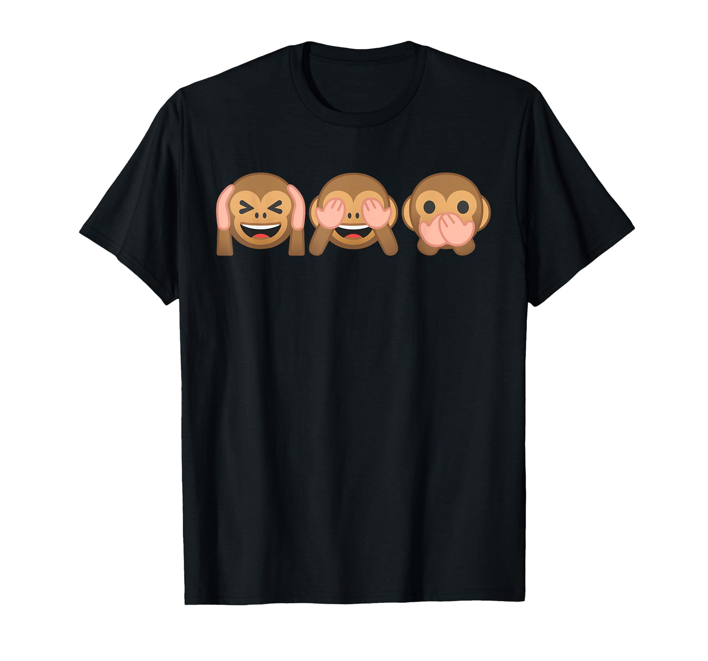 See No Evil Hear No Evil Speak No Evil Monkey T-Shirt
