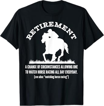 Funny Horse Racing Retirement Vintage KY Derby Horse T-Shirt