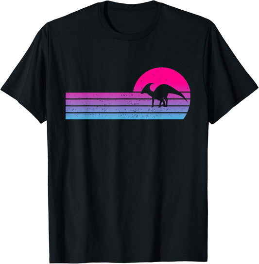 Parasaurolophus Vintage 70s 80s Retro Dinosaur Lover T-Shirt