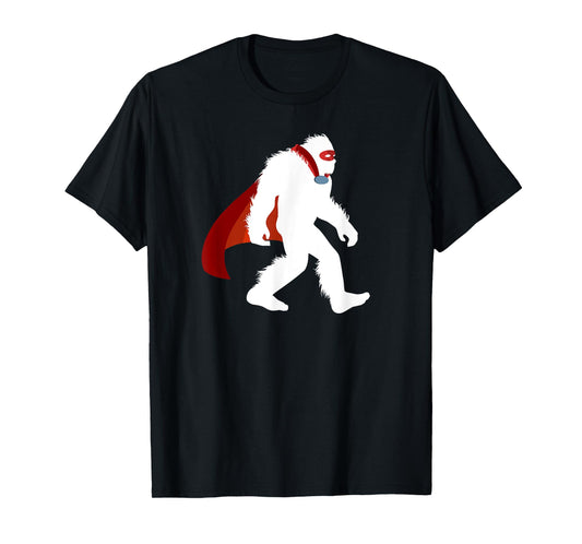 Fun Bigfoot Superhero Vigilantism Cryptid Sasquatch Crusader T-Shirt
