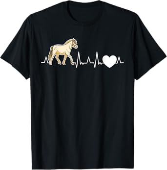 Fjord Horse Heartbeat Fjordi T-Shirt