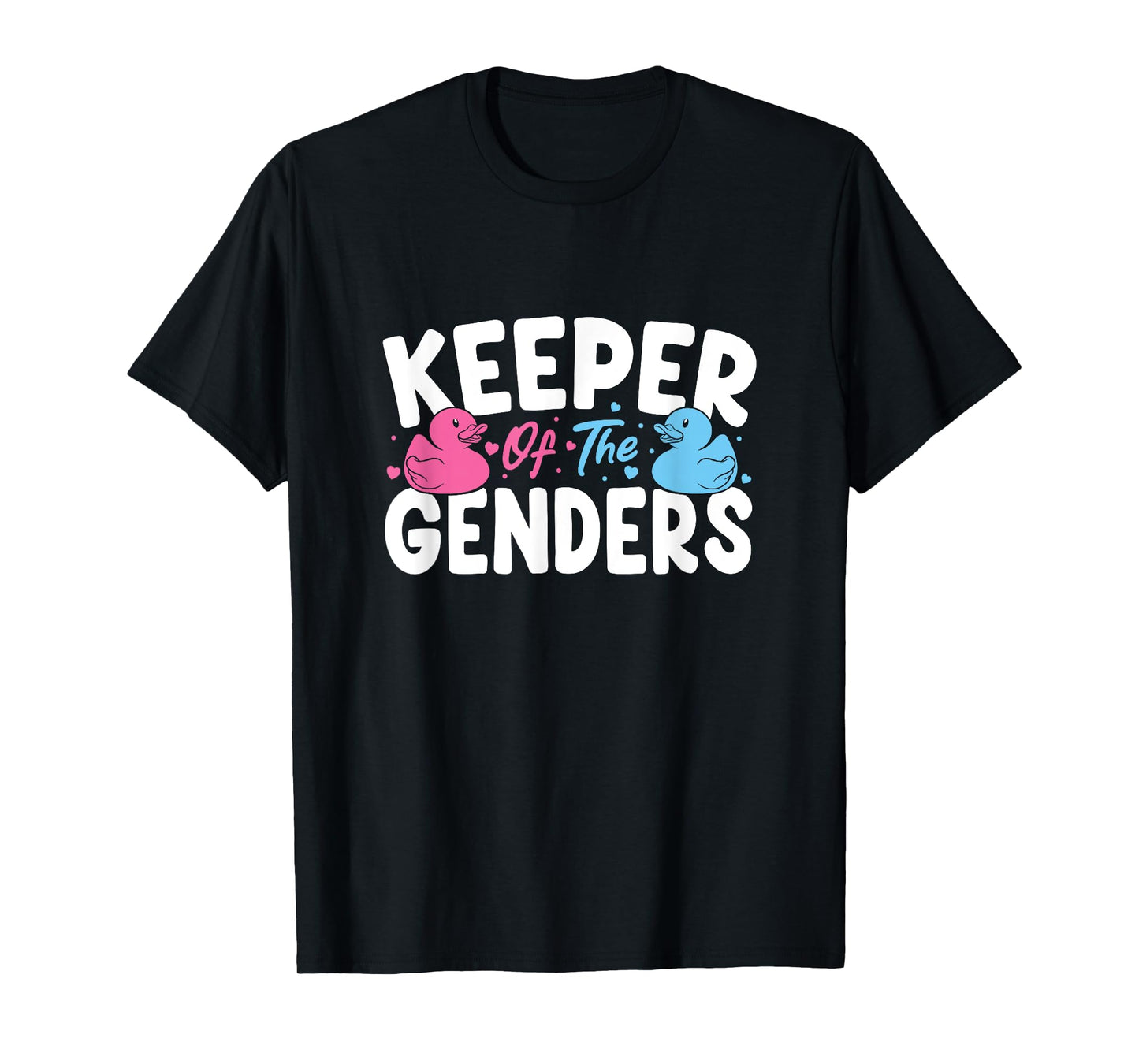 Keeper Of The Genders Rubber Duck Twin Gender Reveal T-Shirt