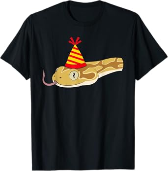 Snake Theme Birthday Party Hat Zoologist Bday Reptile T-Shirt