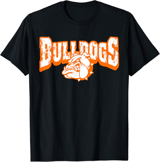 Dogs Mascot Back To School Team Spirit Orange T-Shirt