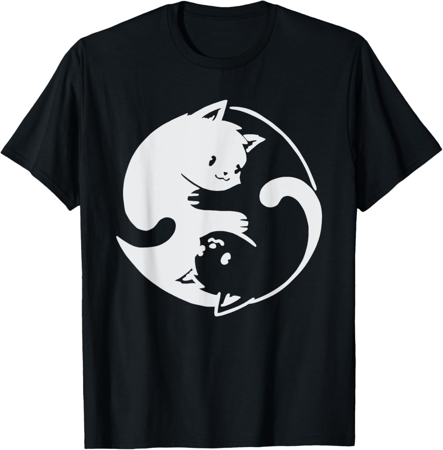Chinese Yin Yang Cat Symbol T-Shirt