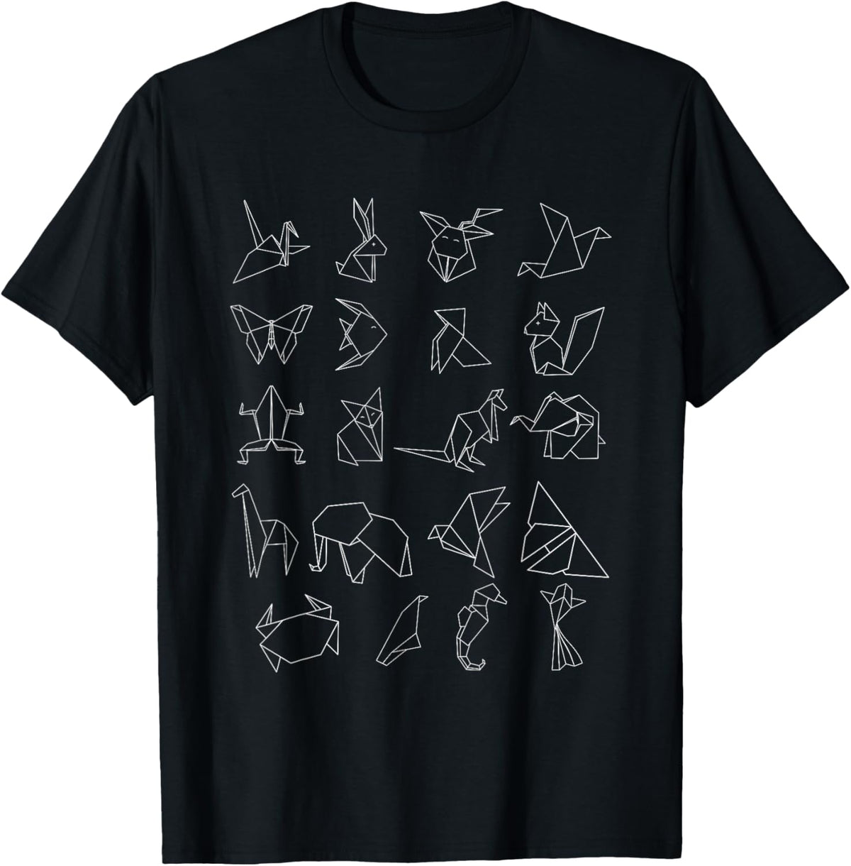 Origami Animal Set Japanese Otaku Japan Paper Art Gift T-Shirt