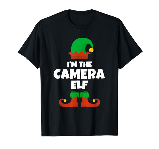 I'm The Camera Elf Family Pajama Christmas Man Photographer T-Shirt