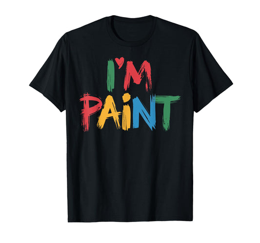 I Heart Love To Finger Paint I'm Paint Cute Couple Valentine T-Shirt