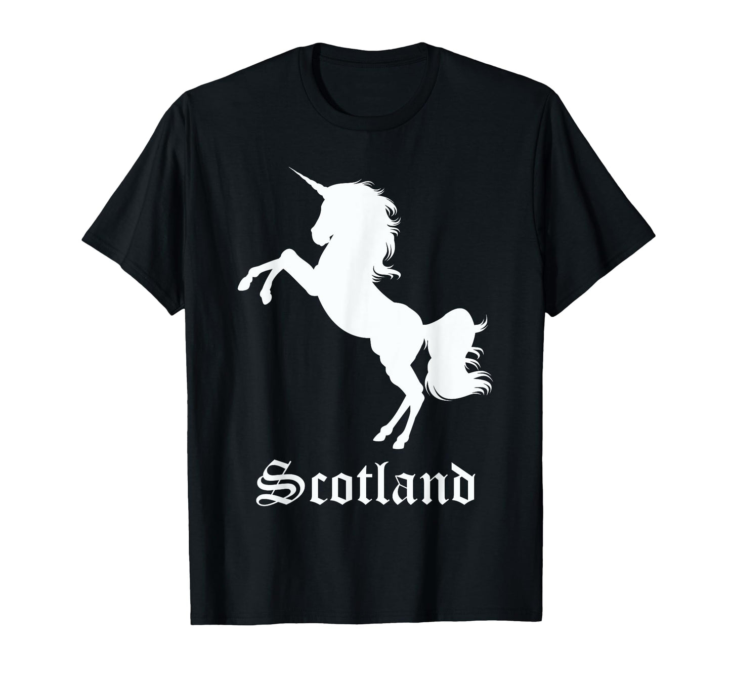 Scotland Unicorn Silhouette National Symbol Scottish Gifts T-Shirt