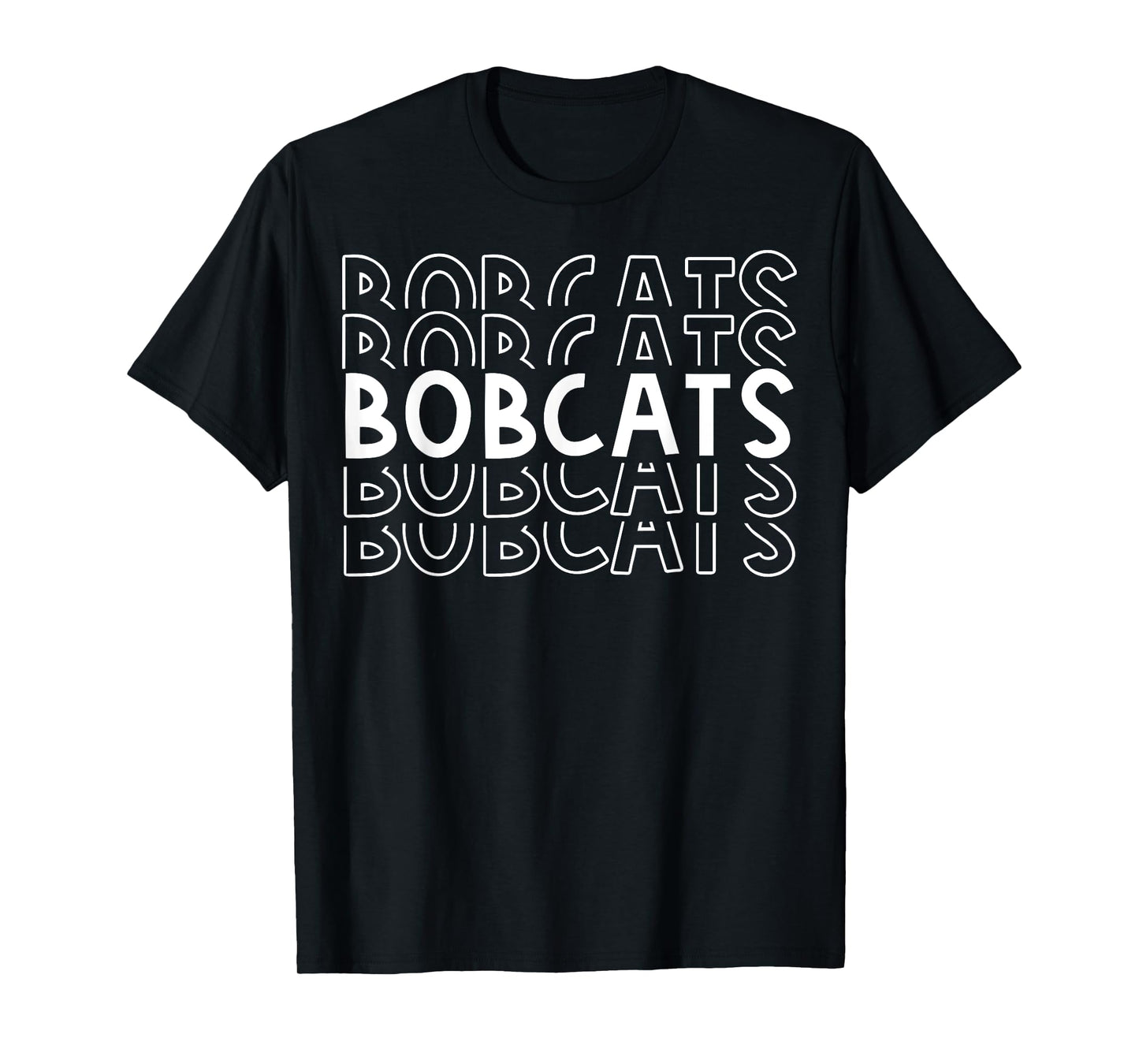 Bobcats School Sports Team Mascot Town Go College Athlete T-Shirt