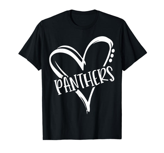 Retro Panthers Mascot, Unisex School Spirit, Panthers Sports T-Shirt