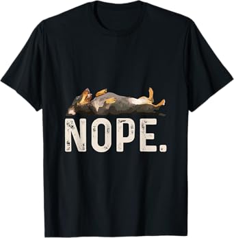 Nope Lazy Dachshund Dog Lover Gift T-Shirt T-Shirt for Men Women Girls Kids