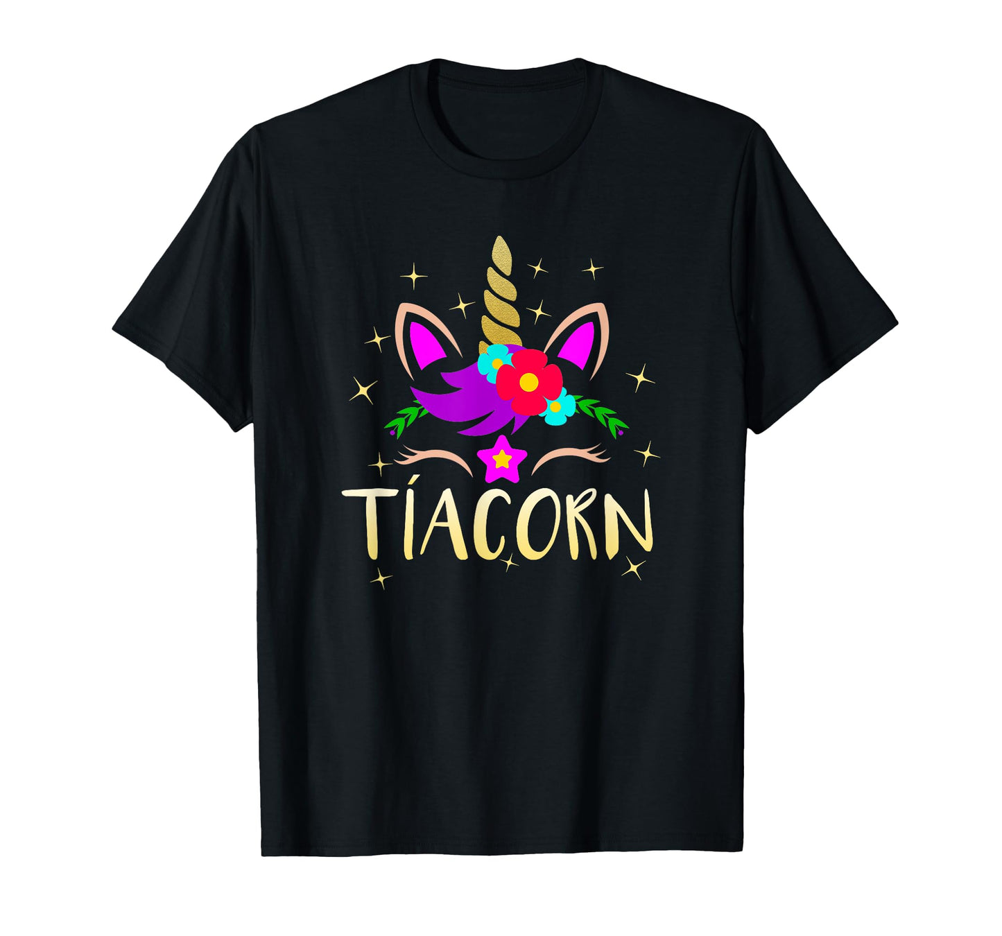 Tiacorn Funny Unicorn Gift For Spanish Aunt T-Shirt
