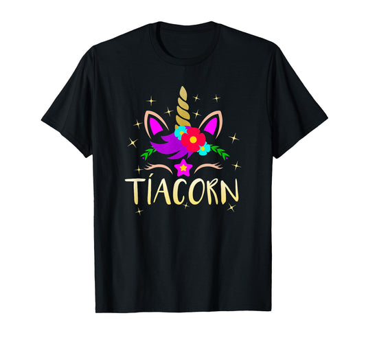 Tiacorn Funny Unicorn Gift For Spanish Aunt T-Shirt