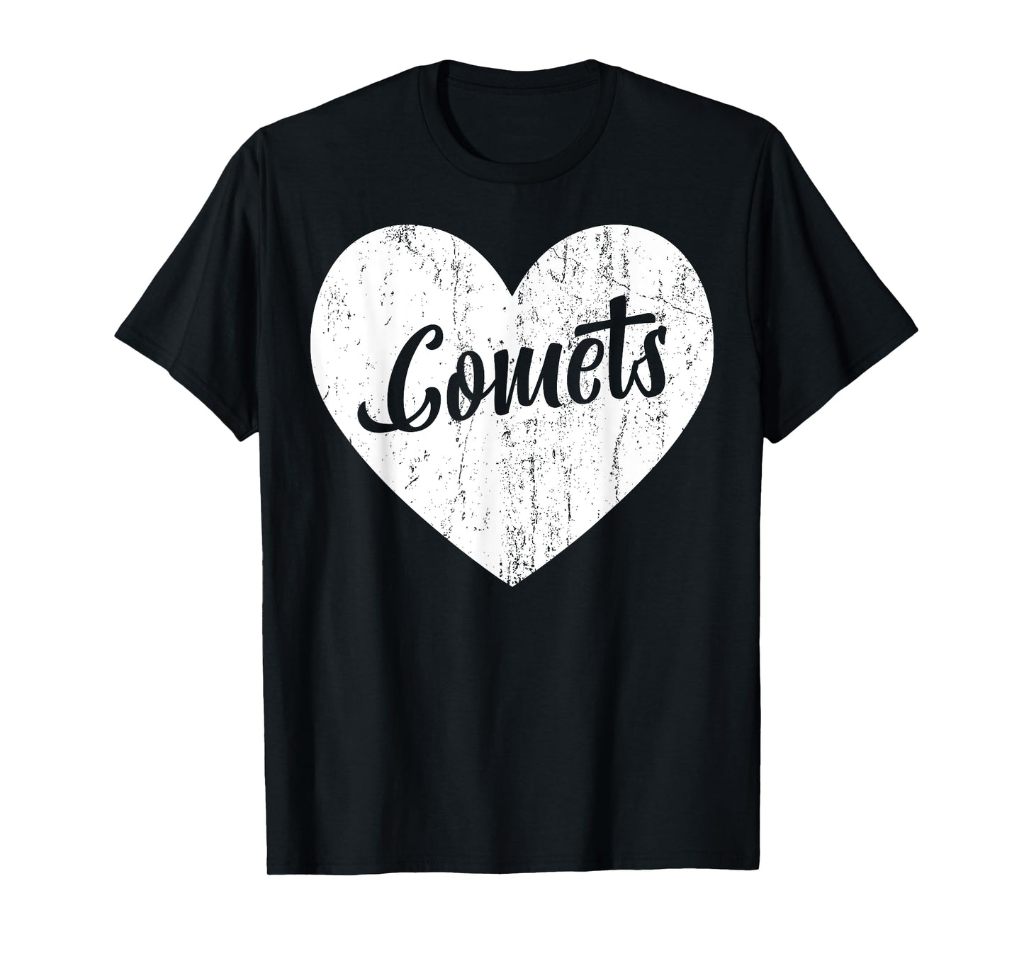 Comets School Sports Fan Team Spirit Mascot Heart Gift T-Shirt