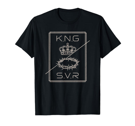 Jesus is King Savior Christian Men Teen Girl Youth Cute God T-Shirt