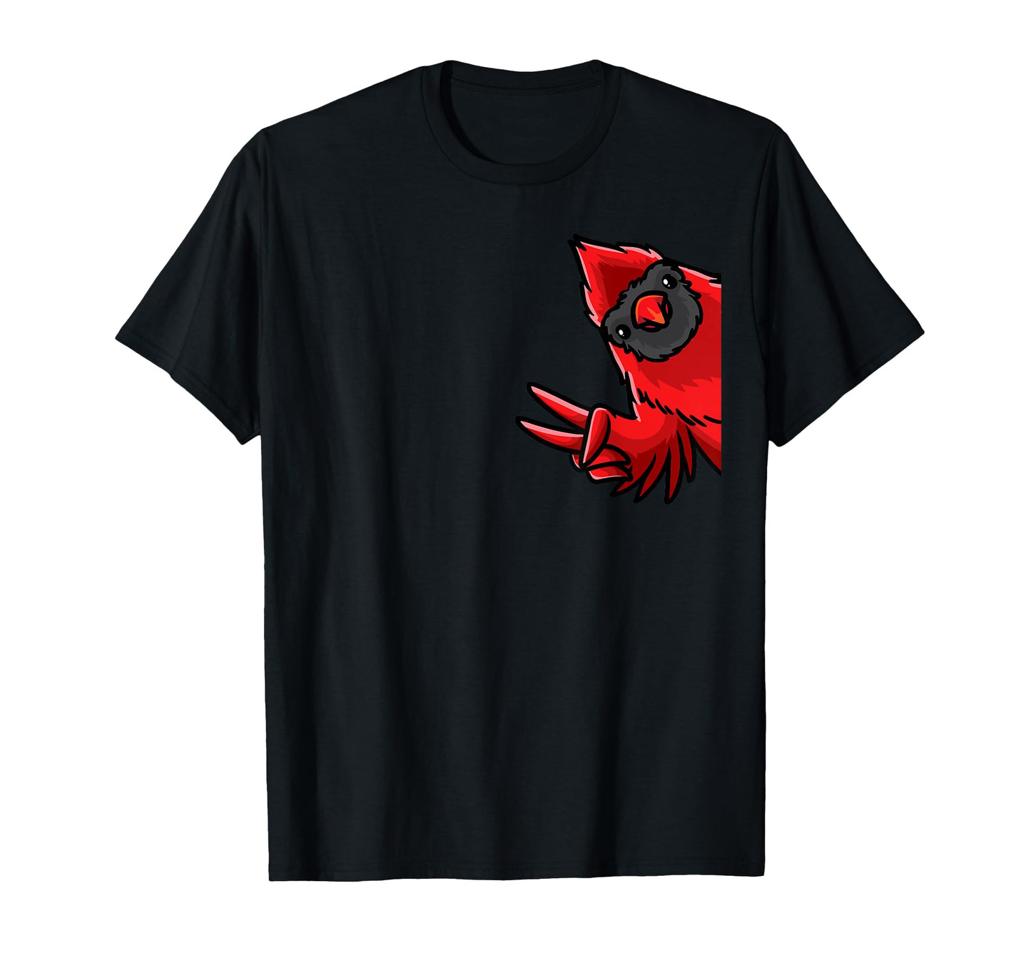 Northern Cardinal Bird Red Cardinal From Side T-Shirt