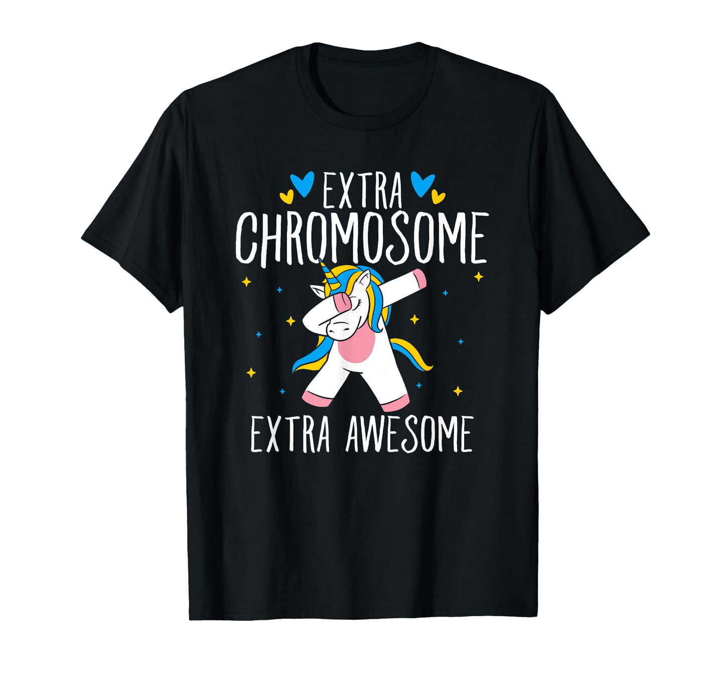 Extra Chromosome Extra Awesome Unicorn Down Syndrome T-Shirt