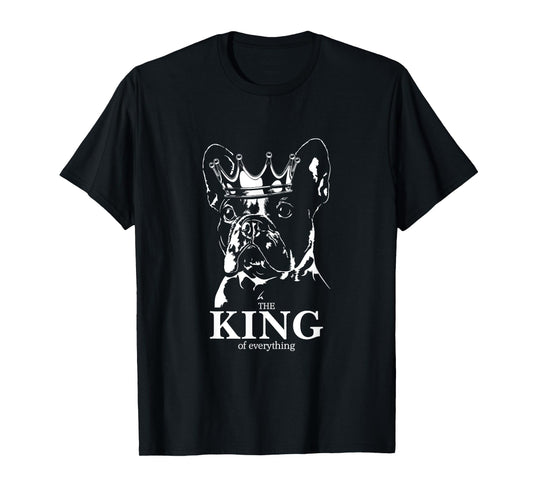 Funny French Bulldog with crown King dog mom dog T-Shirt