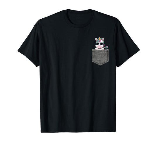 Unicorn in Pocket T-Shirt
