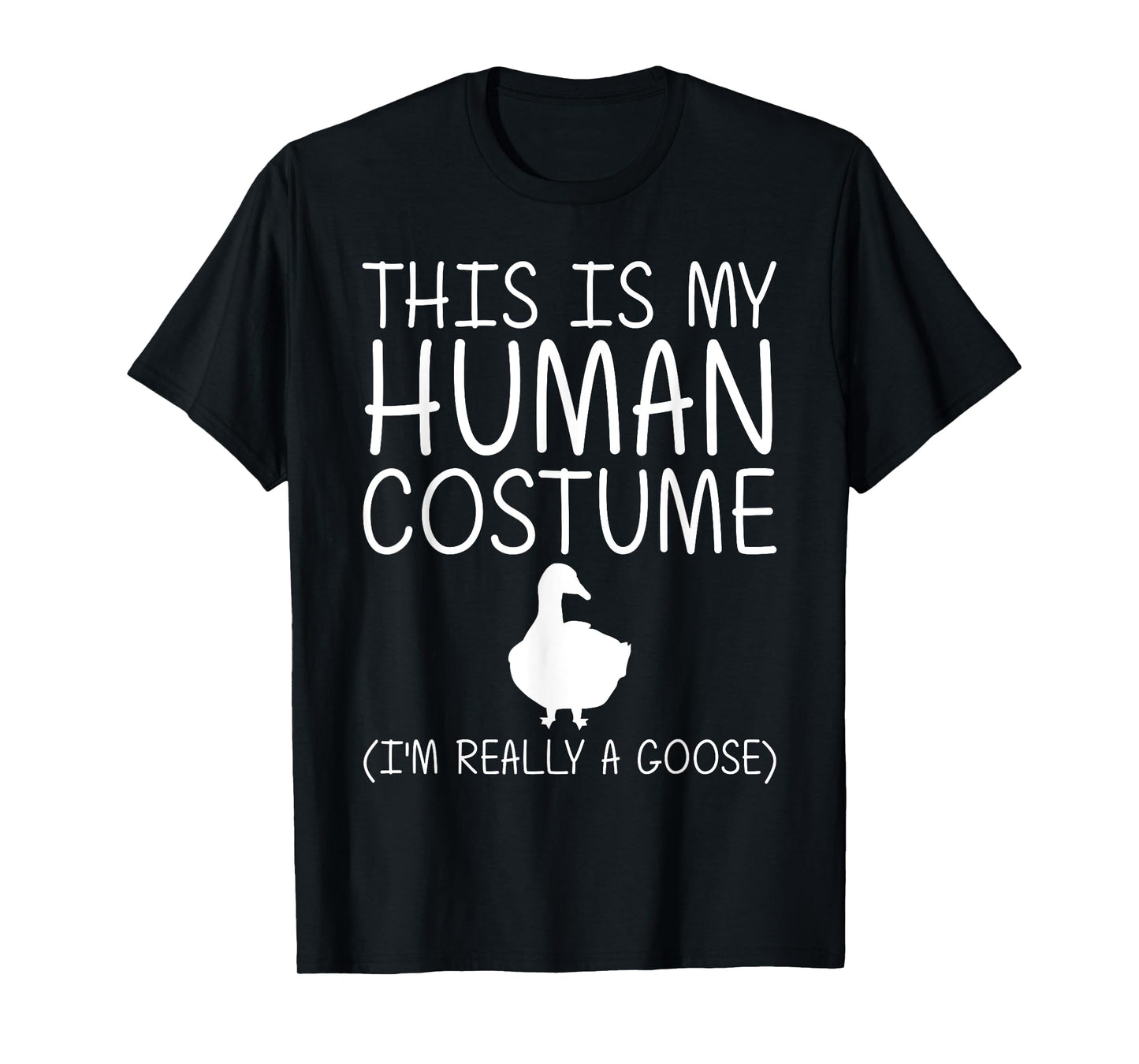 Goose Easy Halloween Human Costume Waterfowl Animal DIY Gift T-Shirt