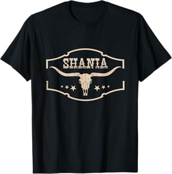 Funny Shania First Name Retro Vintage Distressed Gift Idea T-Shirt
