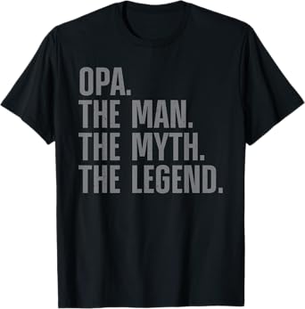 Funny Opa Design For Grandpa Grandfather From Grandkids Opa T-Shirt