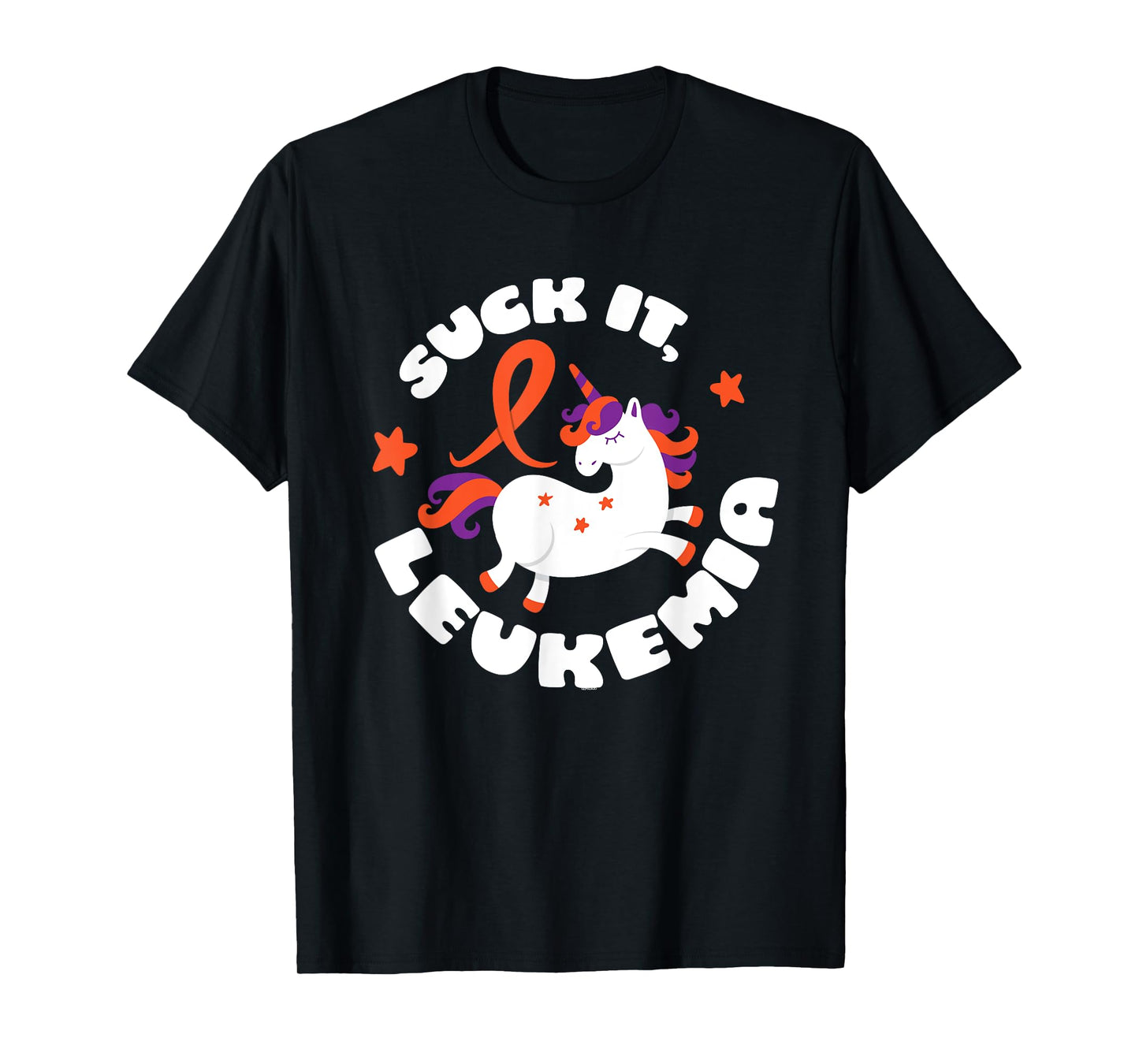 Unicorn Funny Suck It Leukemia Fighter Survivor Awareness T-Shirt
