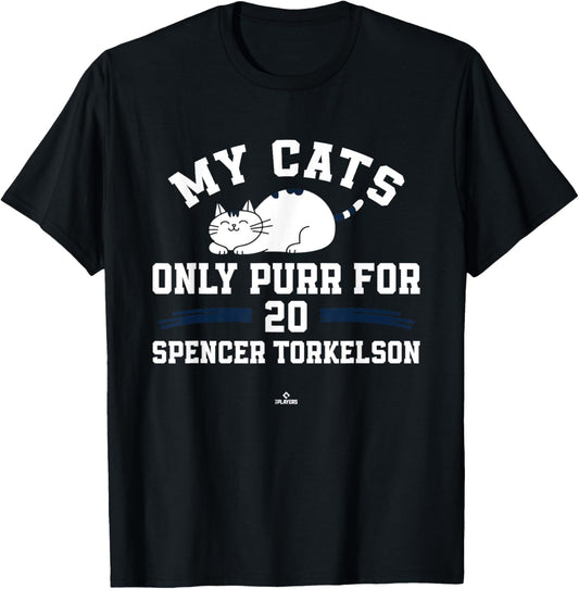 Cat Lovers for Spencer Torkelson Detroit Baseball MLBPA T-Shirt