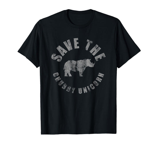 Distressed Save The Chubby Unicorn T-Shirt