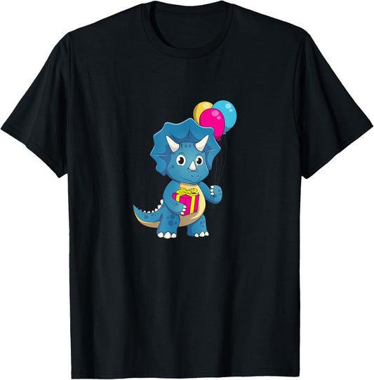 Cute Dinosaur Birthday party Triceratops T-Shirt