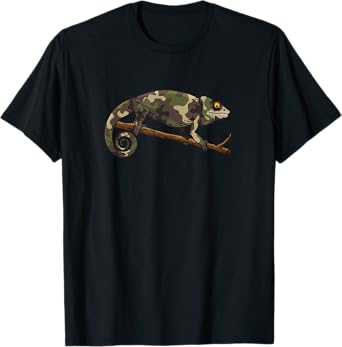Camouflage Chameleon - Camo Lizard - Reptile T-Shirt