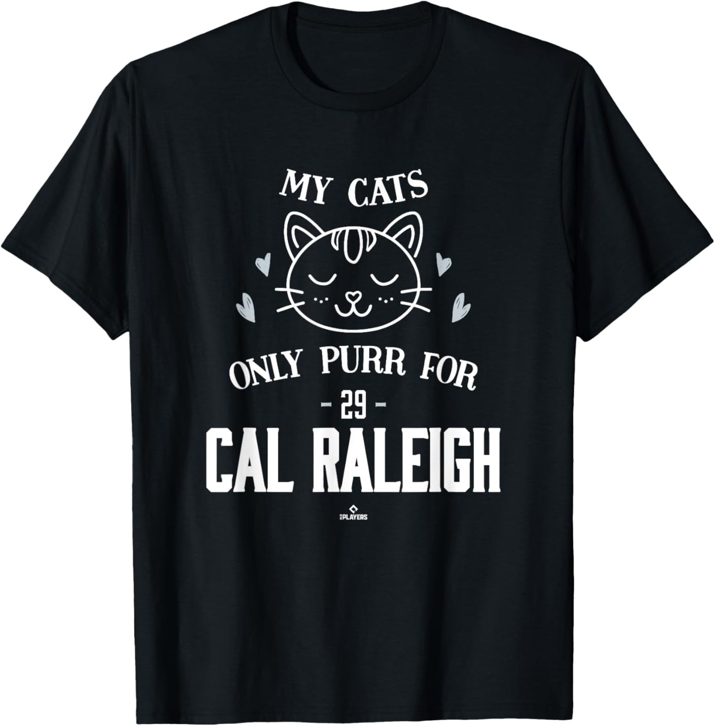 Cat Lovers for Cal Raleigh Seattle Baseball MLBPA T-Shirt