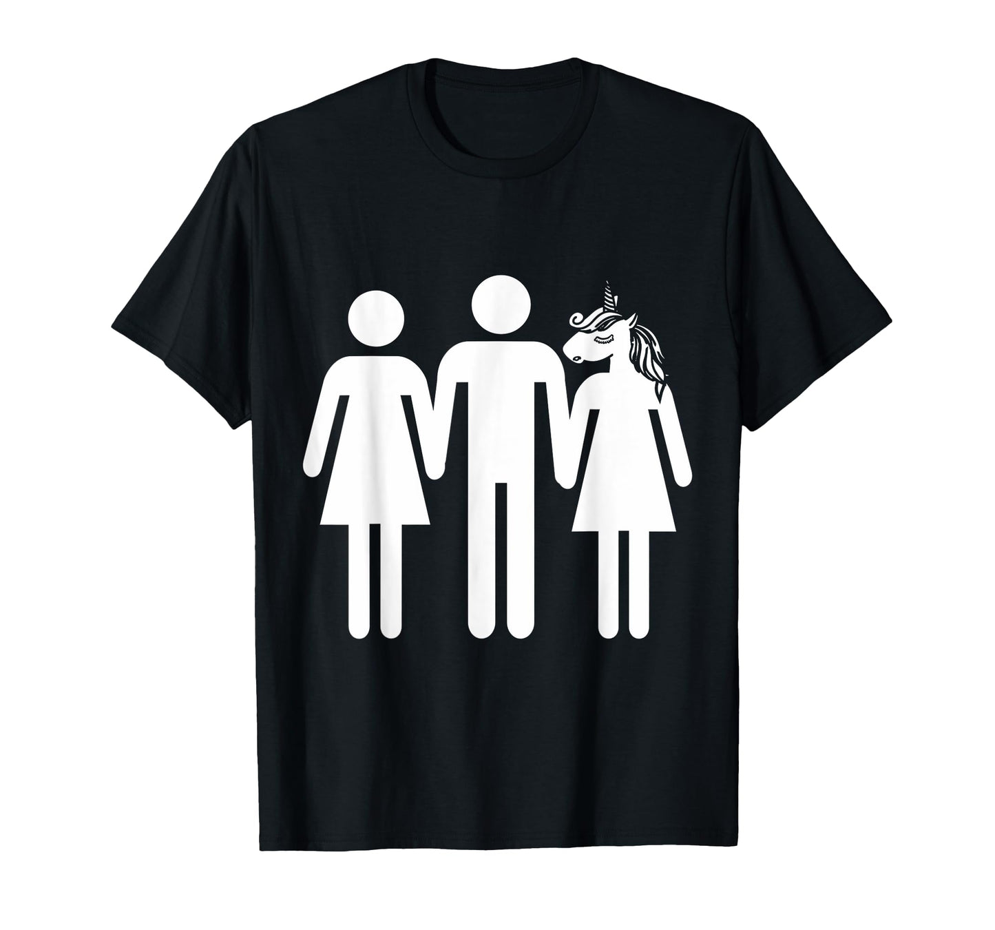 Unicorn Threesome Funny Shirt T-Shirt