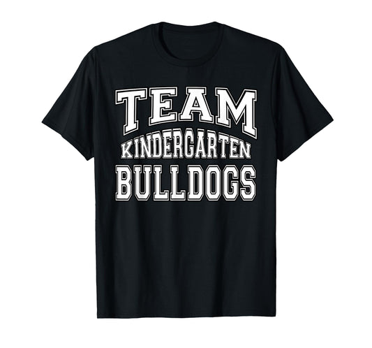 Team Kindergarten Grade Bulldogs Student Back To School T-Shirt