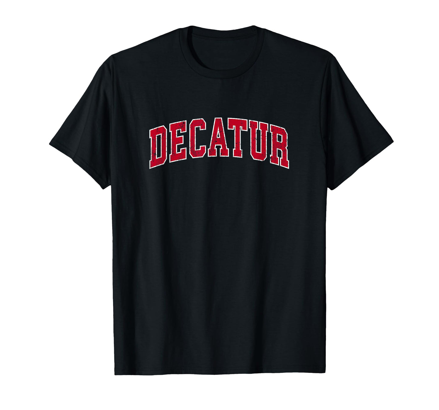 Decatur Georgia GA Vintage Sports Design Red Design T-Shirt
