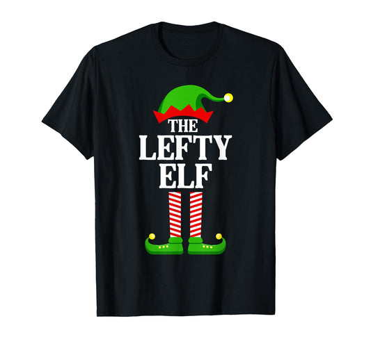 Lefty Elf Family Matching Group Funny Christmas T-Shirt