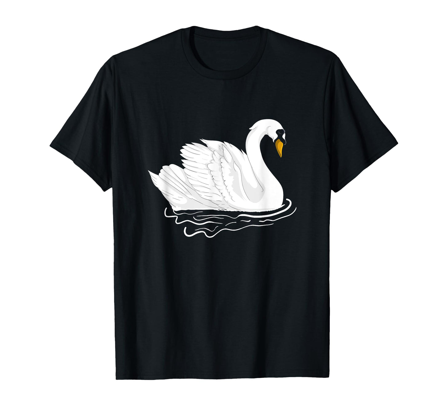 Cute Animal Lover Gift Pretty Bird Lake Beautiful Swan T-Shirt