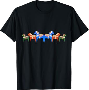 Dala Horses - Traditional Swedish design T-Shirt