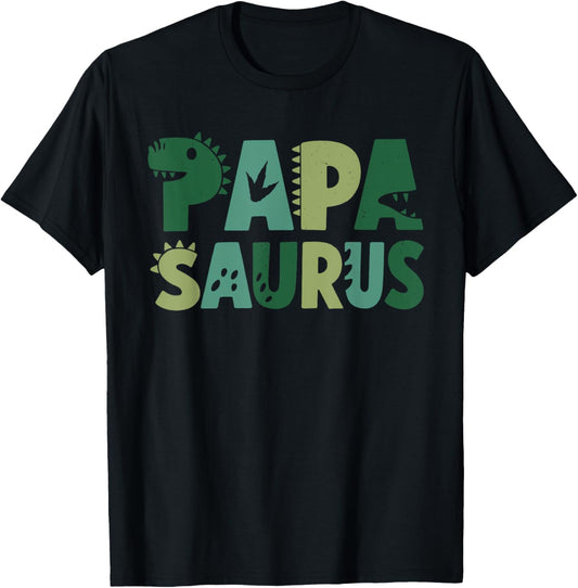 Papa Saurus Matching Family Birthday Dinosaur Men Women Kids T-Shirt