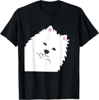 American Eskimo Dog Peeking From Side Cute American Eskimo T-Shirt