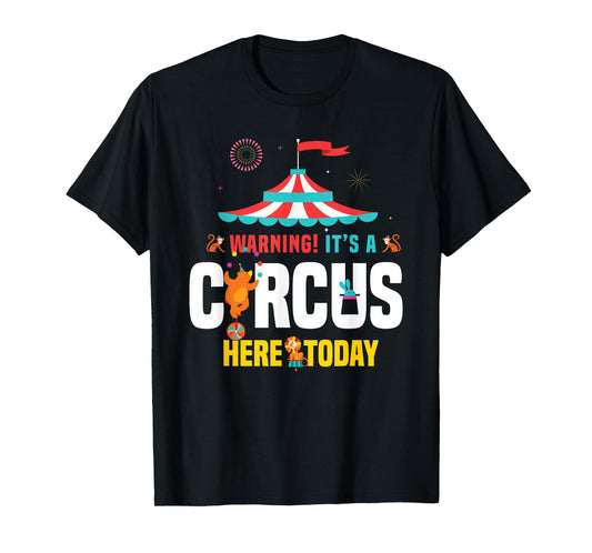 Zirkus Karnevals Geschenk Women's Circus Carnival Birthday Party T-Shirt - Black, Small, Short Sleeve, Classic Fit, Cotton, Polyester